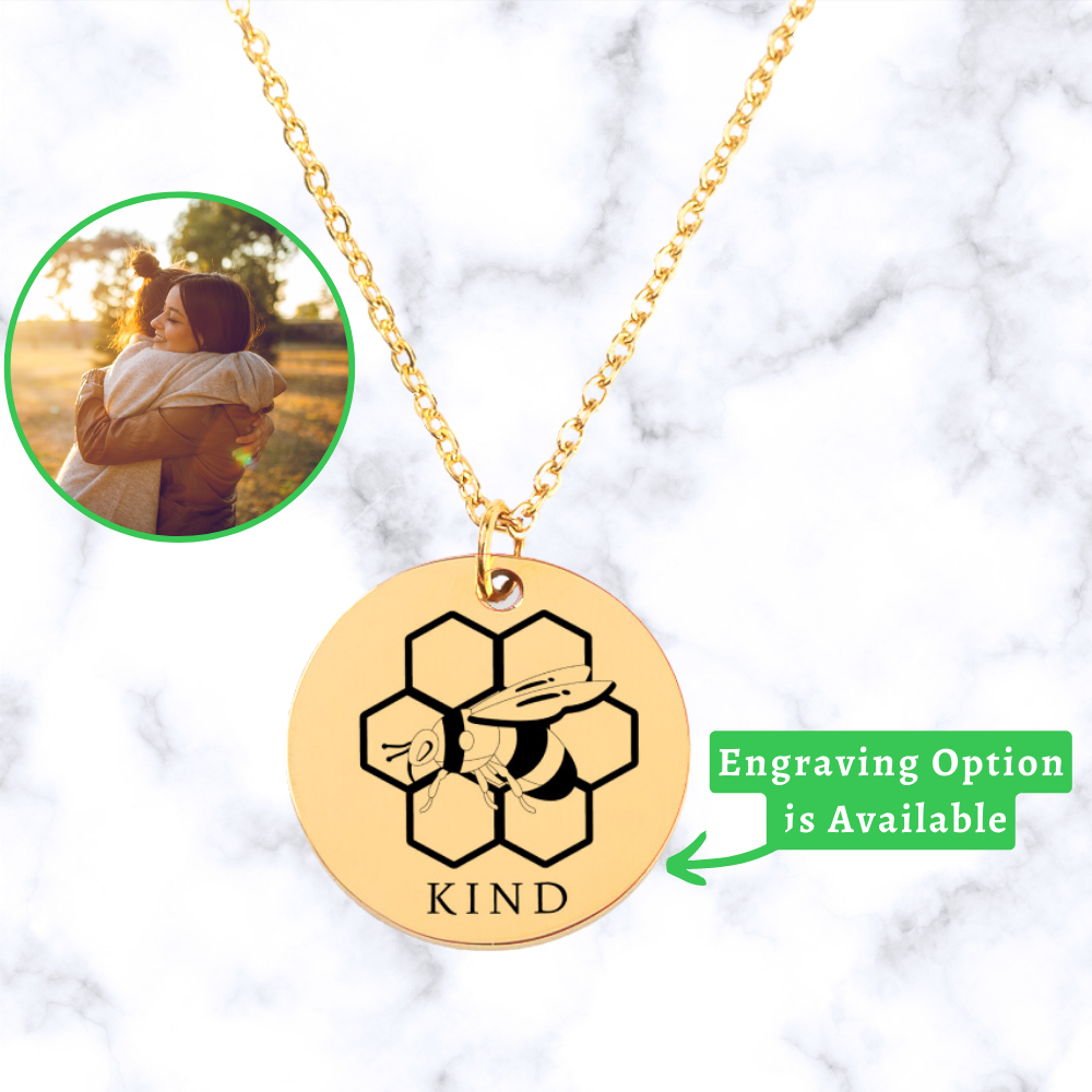 Almost Sold Out - Bee Honeycomb Kind Necklace