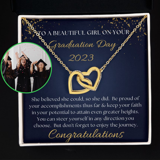 [Almost Sold Out] Congratulations on your Graduation Day - Interlocking Hearts Necklace