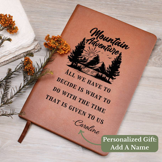 [Almost Sold Out] Personalized Adventure Graphic Leather Journal