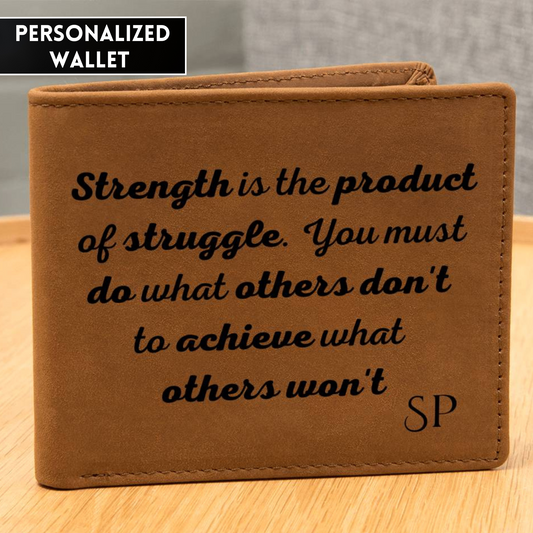 [Almost Sold Out] Personalized You Must Do What Others Don't - Gender Neutral Leather Wallet