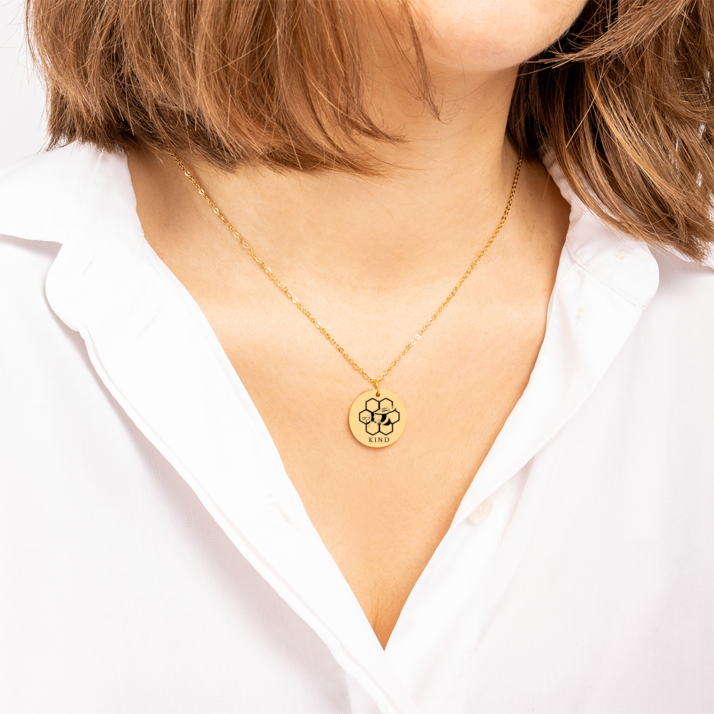 Almost Sold Out - Bee Honeycomb Kind Necklace