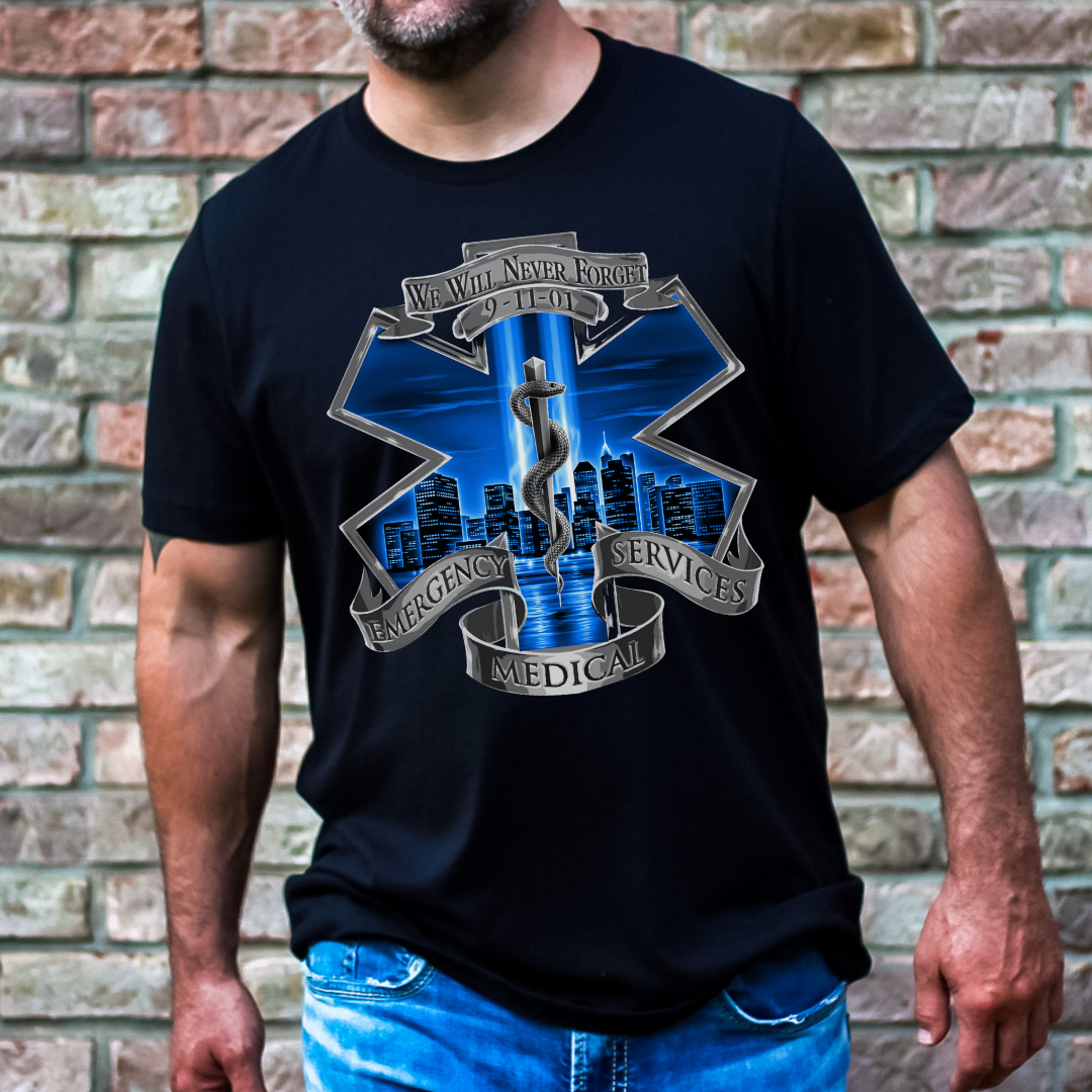 [Almost Sold Out] 9.11 We Will Never Forget Medical Emergency Services T-Shirt