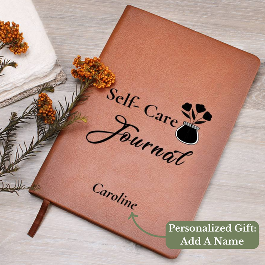 [Almost Sold Out] Personalized Graphic Leather Self- Care Journal