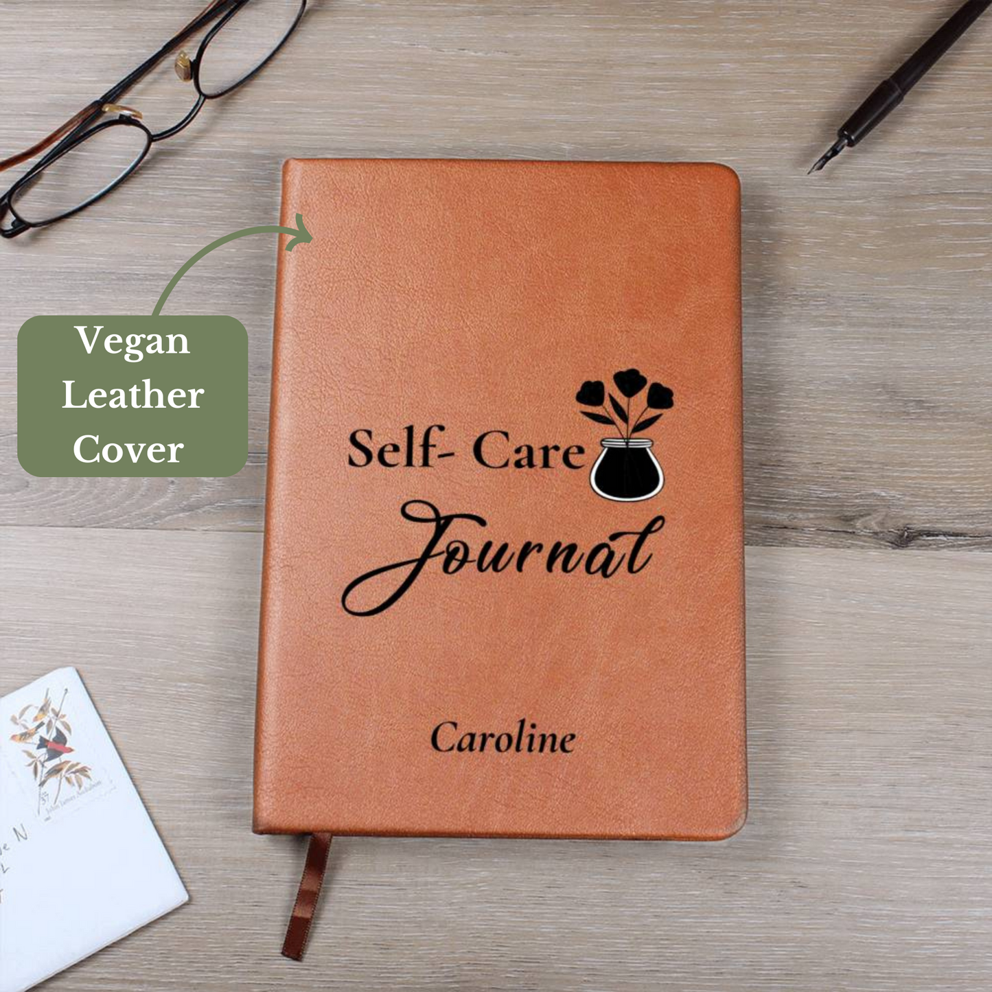 [Almost Sold Out] Personalized Graphic Leather Self- Care Journal