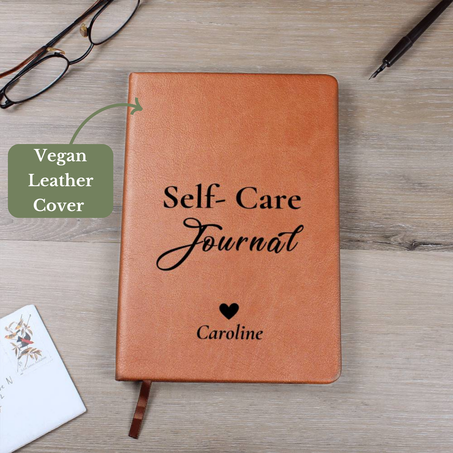 [Almost Sold Out] Personalized Self- Care Graphic Leather Journal