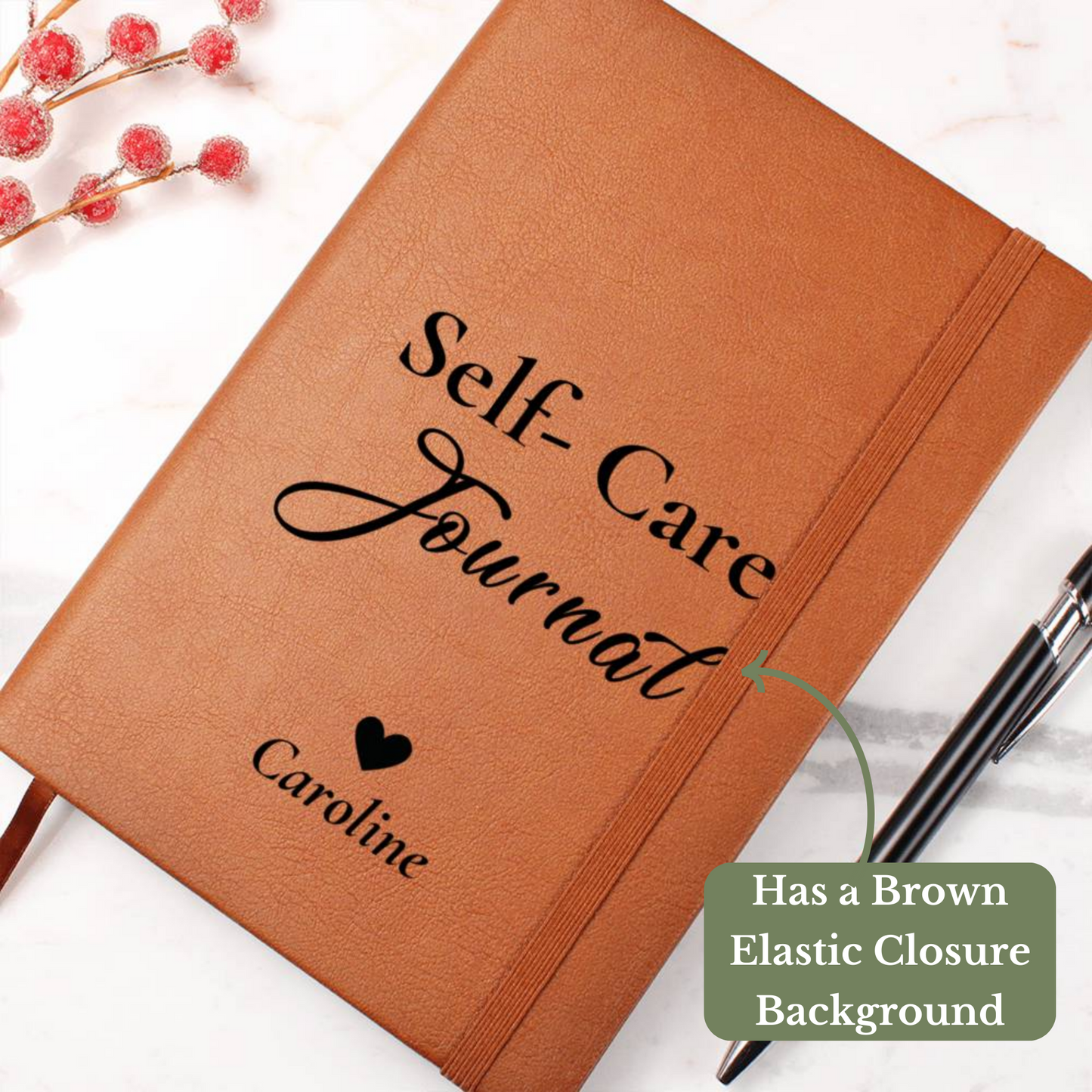[Almost Sold Out] Personalized Self- Care Graphic Leather Journal