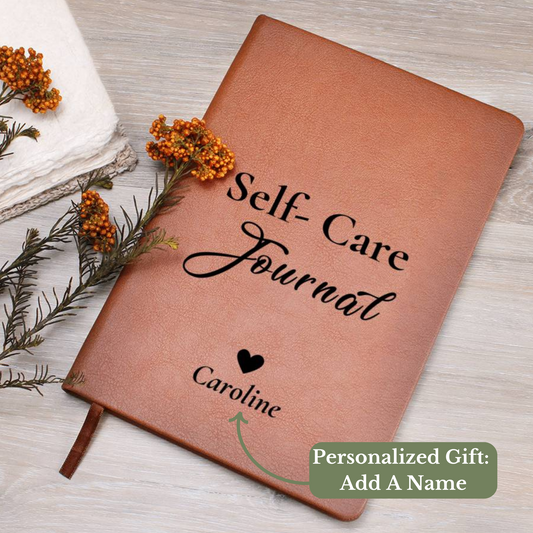 [Almost Sold Out] Personalized Self- Care Graphic Leather Journal