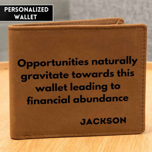 [Almost Sold Out] Personalized Opportunities Naturally Gravitate Towards This Leather Wallet