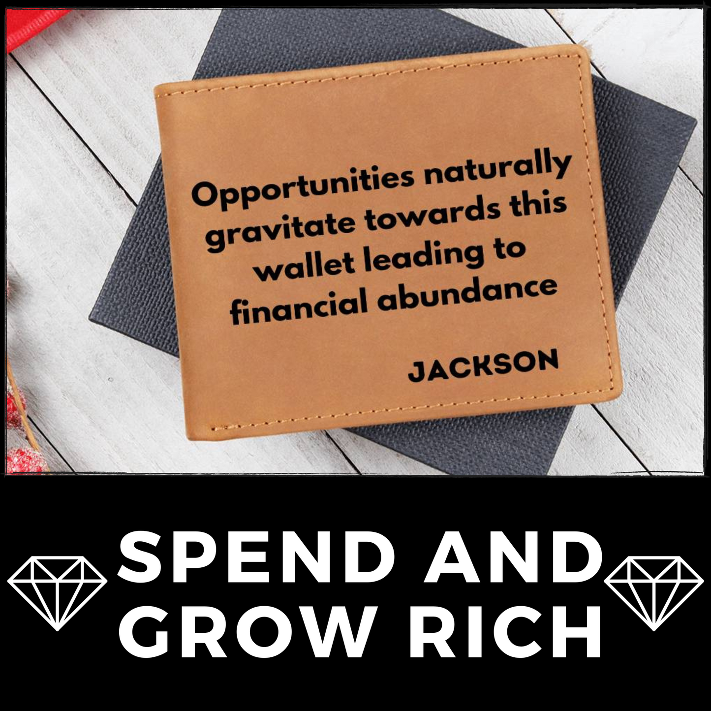 [Almost Sold Out] Personalized Opportunities Naturally Gravitate Towards This Leather Wallet