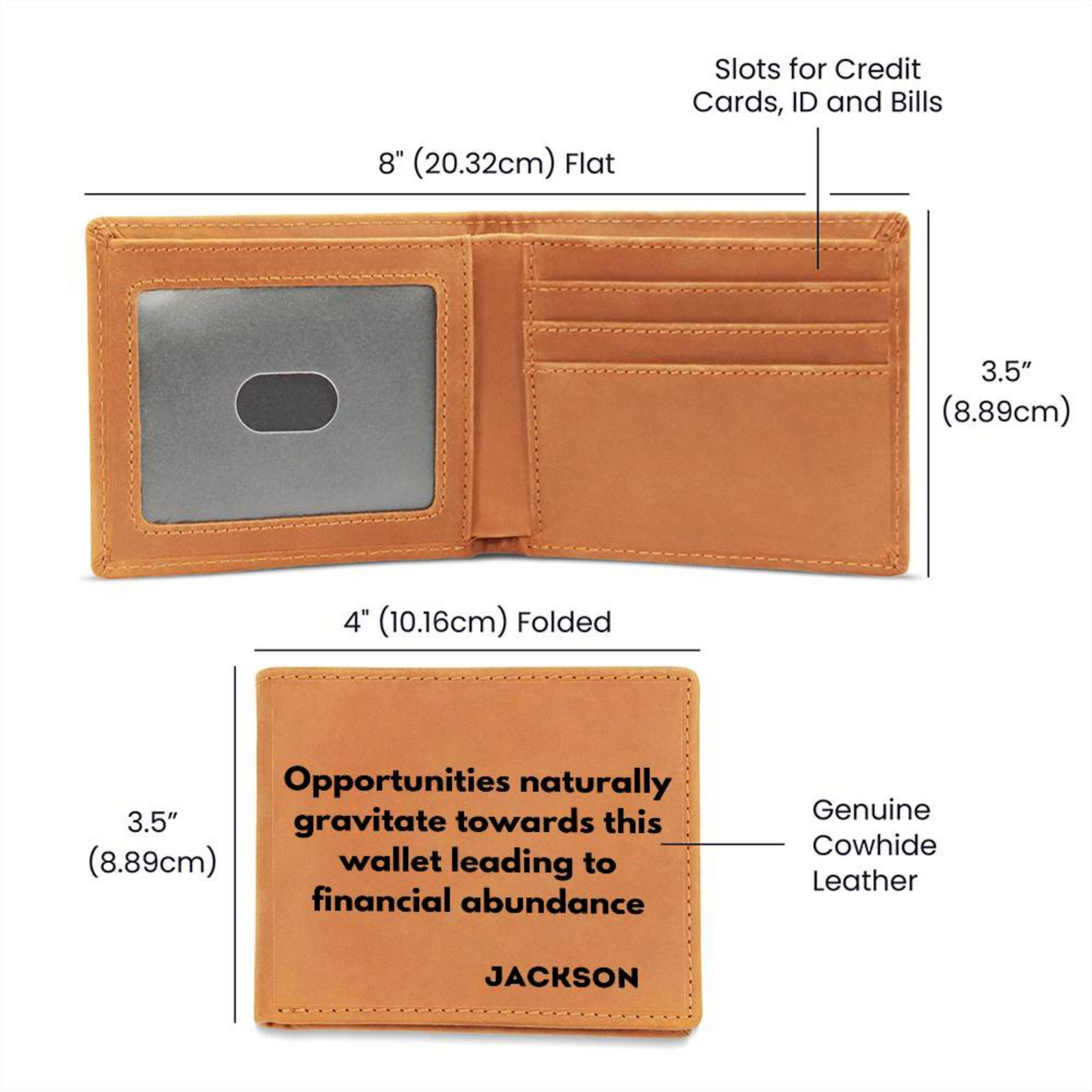 [Almost Sold Out] Personalized Opportunities Naturally Gravitate Towards This Leather Wallet