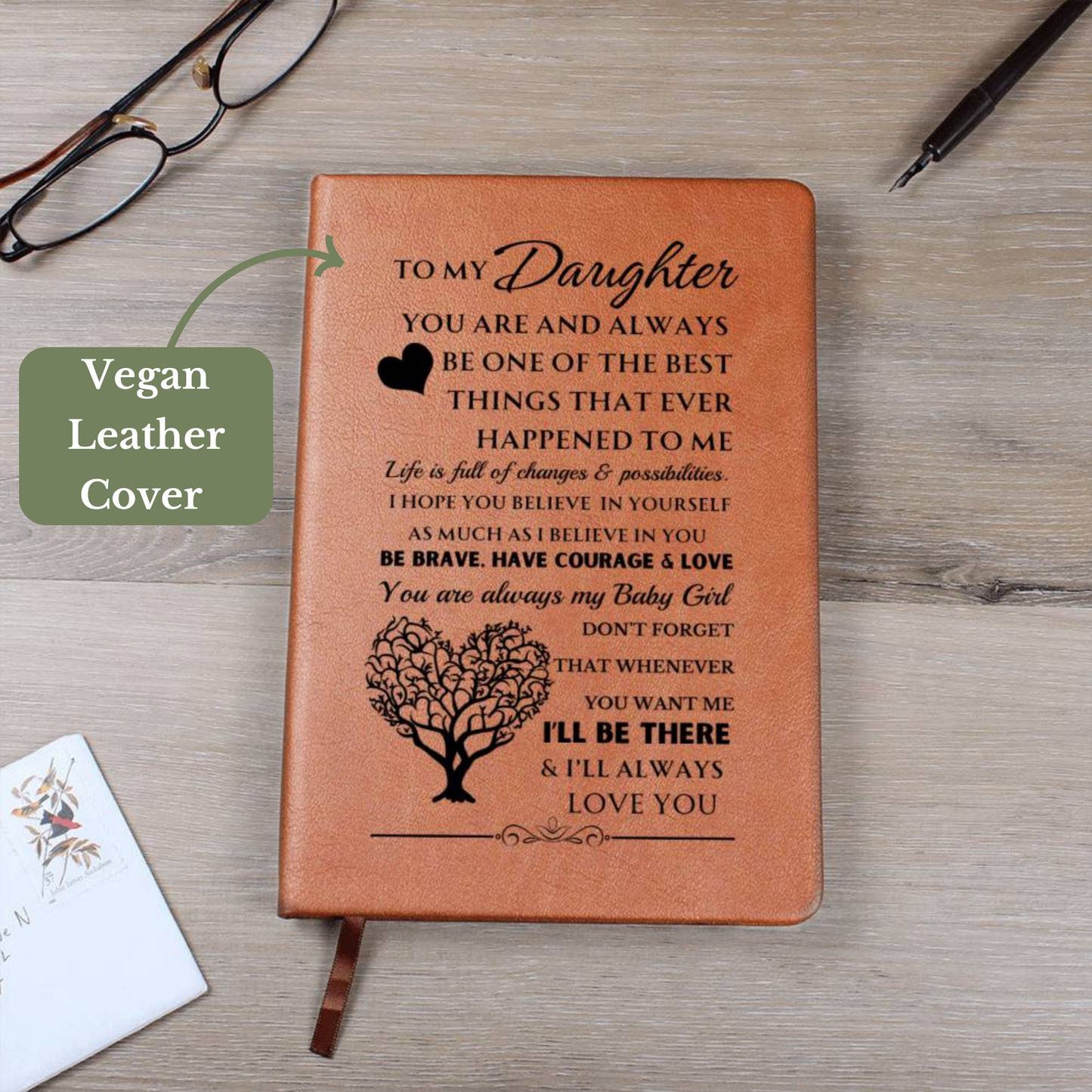 [Almost Sold Out] To My Daughter Graphic Leather Journal