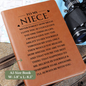 [Almost Sold Out] To My Niece Graphic Leather Journal