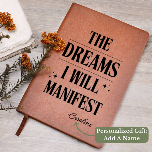 [Almost Sold Out] Personalized Graphic Leather Manifestation Journal