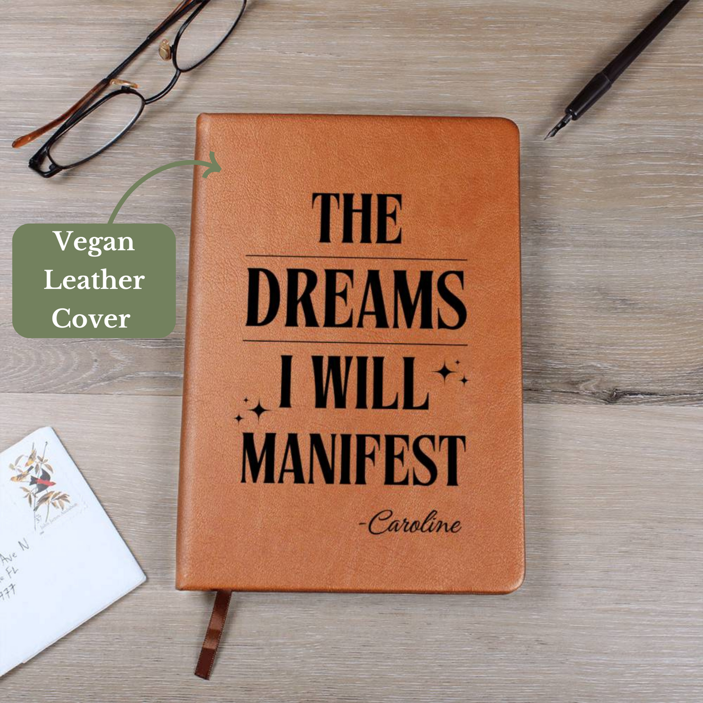 [Almost Sold Out] Personalized Graphic Leather Manifestation Journal