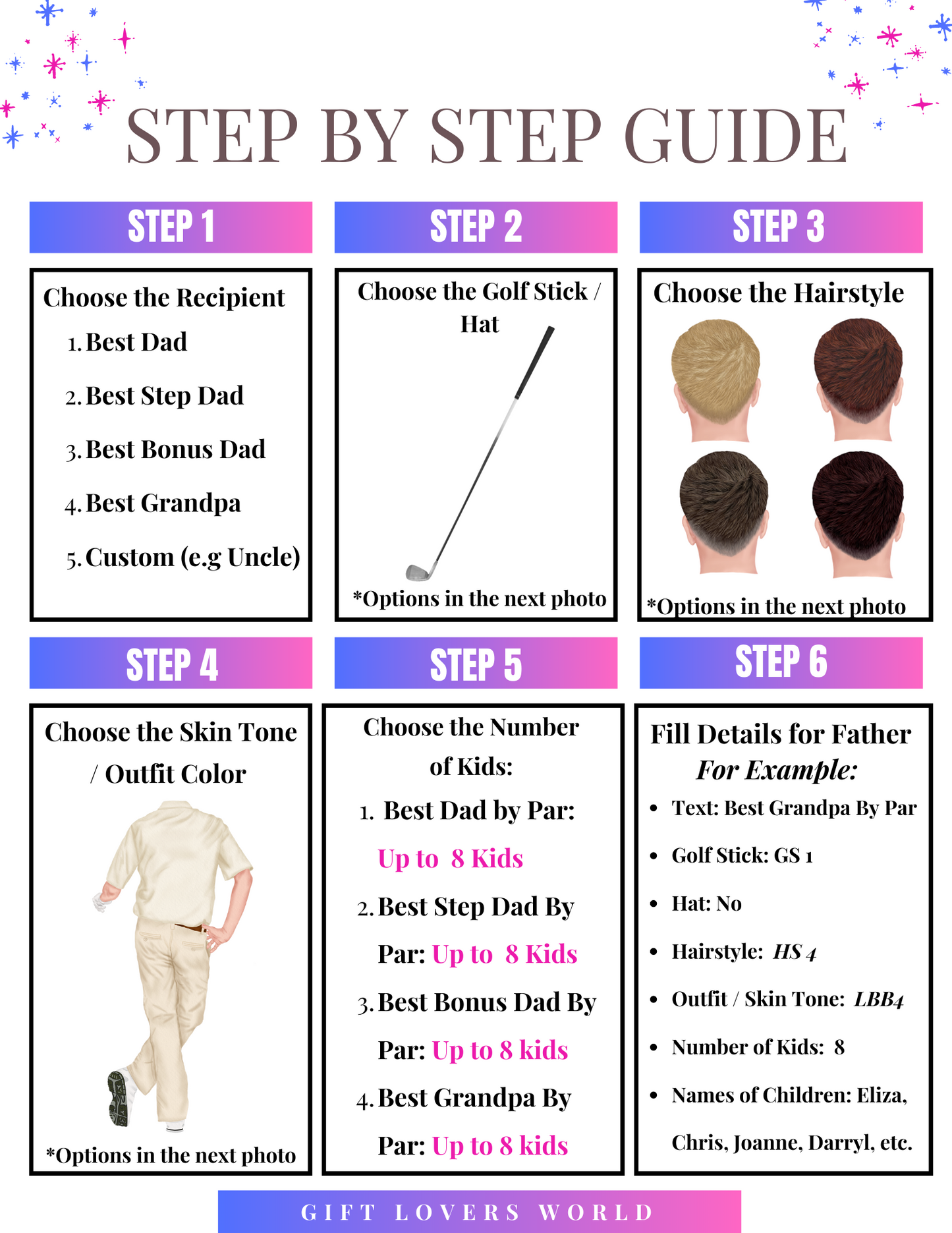 [Almost Sold Out] Best Grandpa By Par / Best Dad / Best Uncle / Best Bonus Dad / Best Step Dad