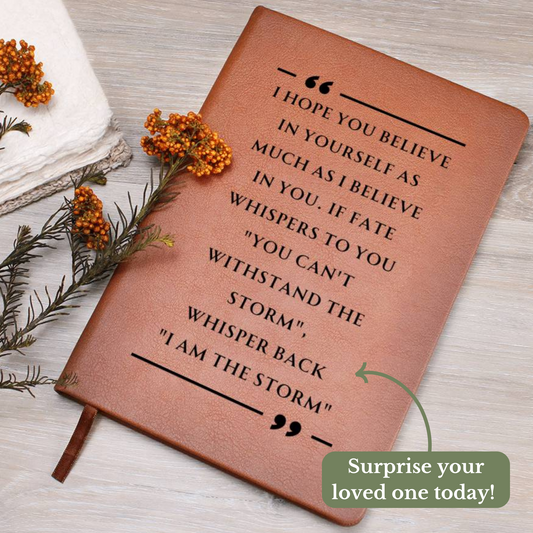 [Almost Sold Out] Believe In Yourself Graphic Leather Journal