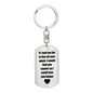 Gift for Wife - If I Had My Life to Live All Over Again Engraved Keychain