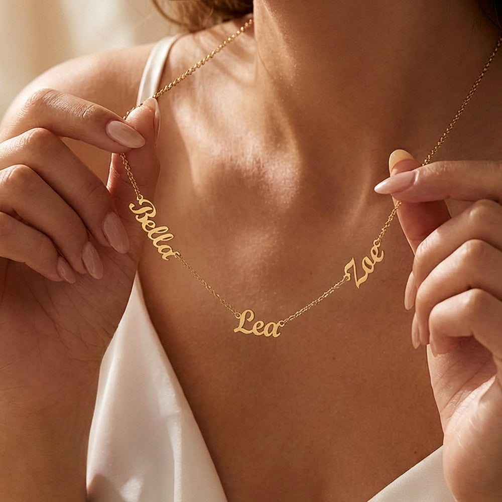 Custom Multiple Name Necklace For Mom