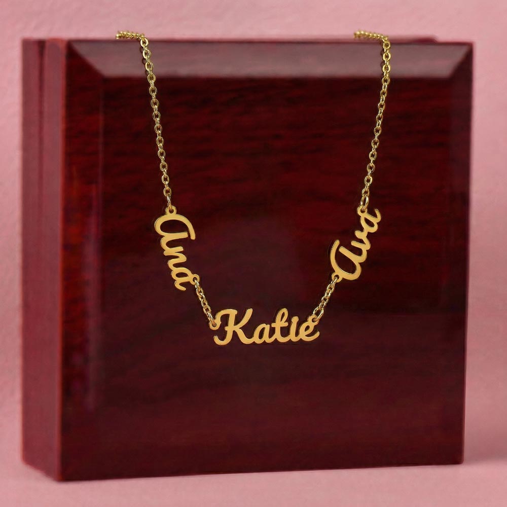 Custom Multiple Name Necklace For Mom