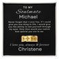 Personalized Gift For Soulmate Husband Never Forget  Birthday, Graduation and Christmas - Engraved Men's Ring