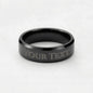Engraved Men's Ring - Personalized Gift for Husband Birthday, Anniversary or for Christmas