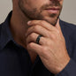 Engraved Men's Ring - Personalized Gift for Husband Birthday, Anniversary or for Christmas