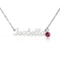 Custom Name Necklace with Birthstone