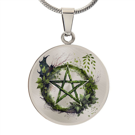 Almost Sold Out - Pentagram Necklace - Circle Luxury Necklace