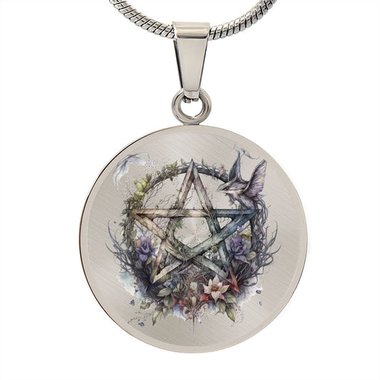 Almost Sold Out - Pentagram Necklace - Circle Luxury Necklace