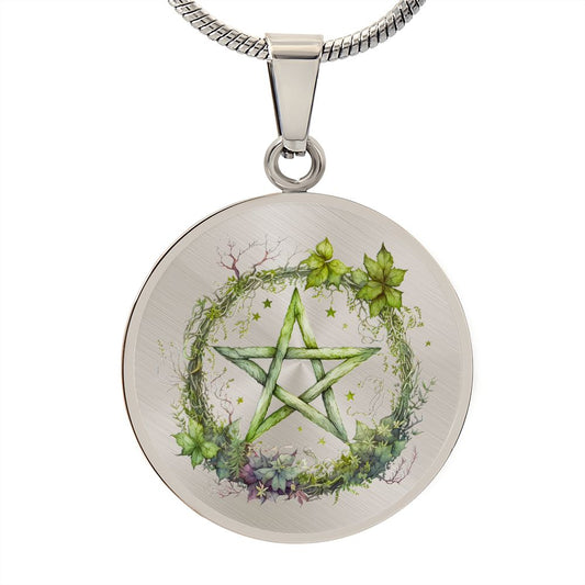 Almost Sold Out - Pentagram Necklace - Circle Luxury Necklace