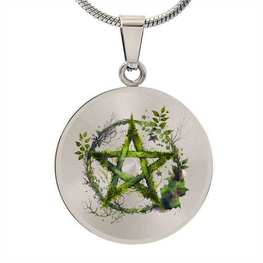 Almost Sold Out - Pentagram Necklace - Circle Luxury Necklace