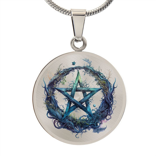 Almost Sold Out - Pentagram Necklace - Circle Luxury Necklace