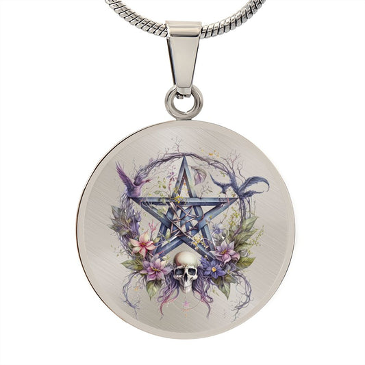 Almost Sold Out - Pentagram Necklace - Circle Luxury Necklace