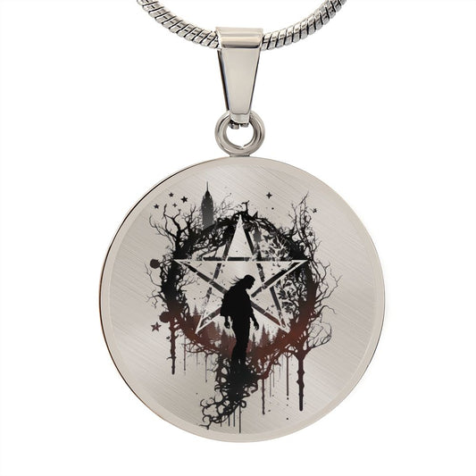 Almost Sold Out - Pentagram Necklace - Circle Luxury Necklace