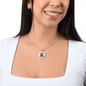 Almost Sold Out - Emerald Green Mushroom Garden Necklace - Circle Luxury Necklace
