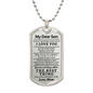 My Son Braver - Dog Tag Necklace
