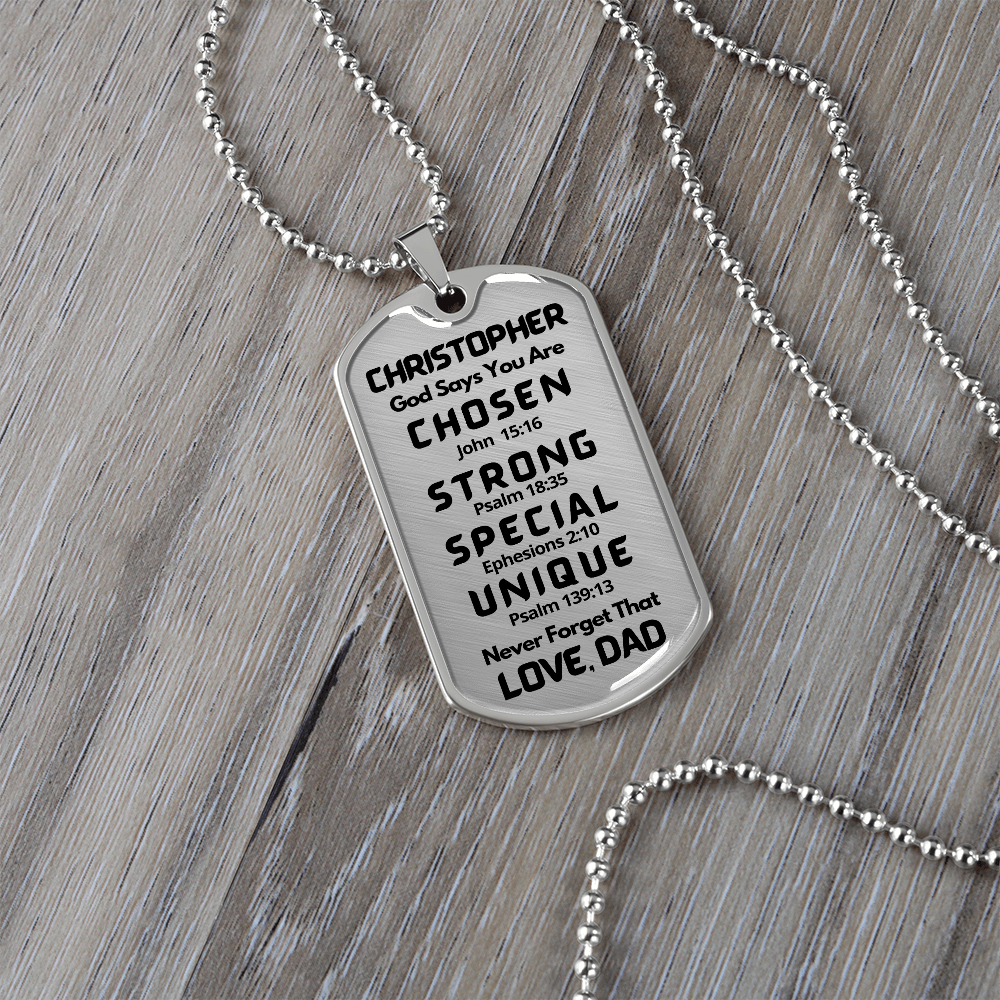 CHOSEN DOG TAG DAD