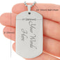 To My Husband Personalized Dog Tag Necklace
