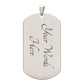 To My Soulmate - You Are My Dream - Dog Tag Necklace