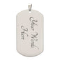 Valentine Day Dog Tag Necklace