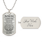 My Dear Son - Dog Tag Necklace