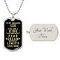 Personalized Gift for Son You Are a King - Dog Tag Necklace
