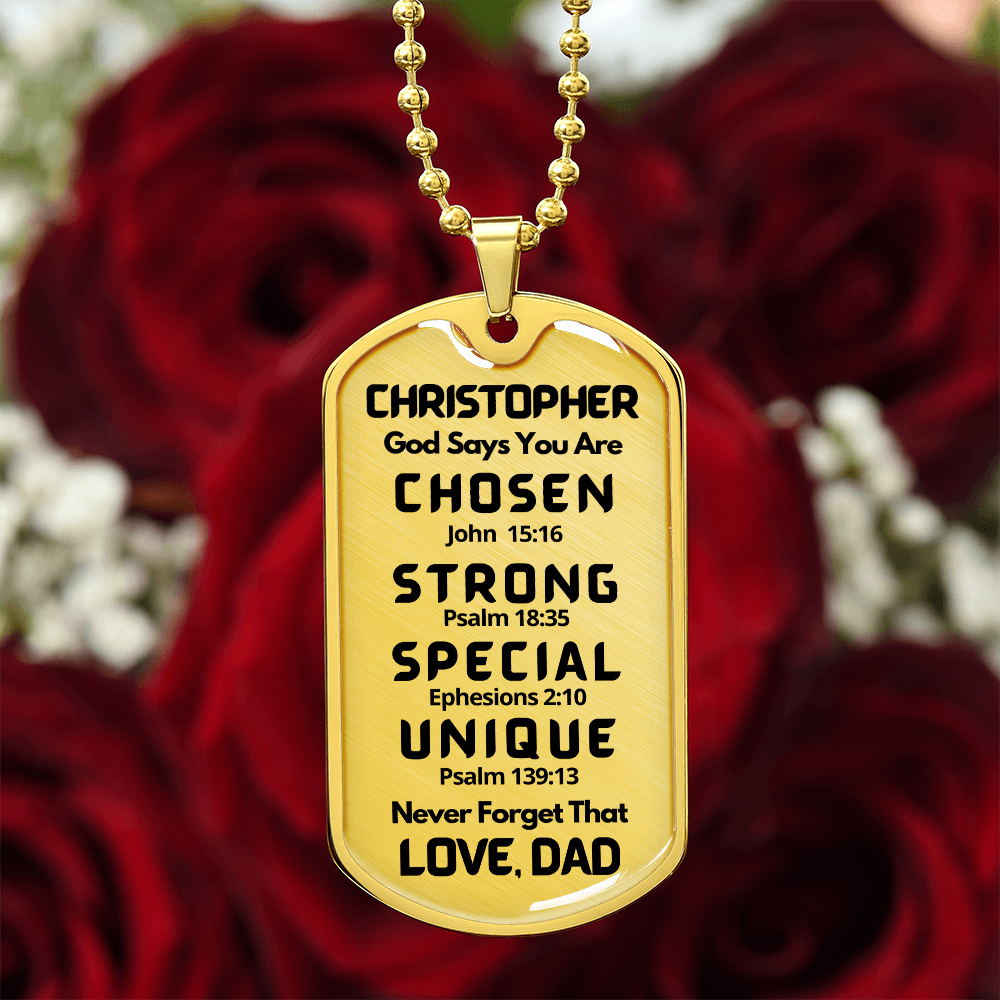 CHOSEN DOG TAG DAD