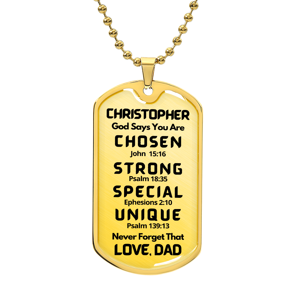 CHOSEN DOG TAG DAD