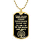 To My Husband Personalized Dog Tag Necklace