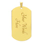 Valentine Day Dog Tag Necklace