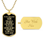 Personalized Gift for Son You Are a King - Dog Tag Necklace