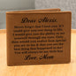 [Almost Sold Out] Personalized Daughter Leather Wallet