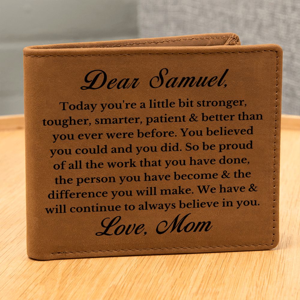 [Almost Sold Out] Personalized Son Leather Wallet