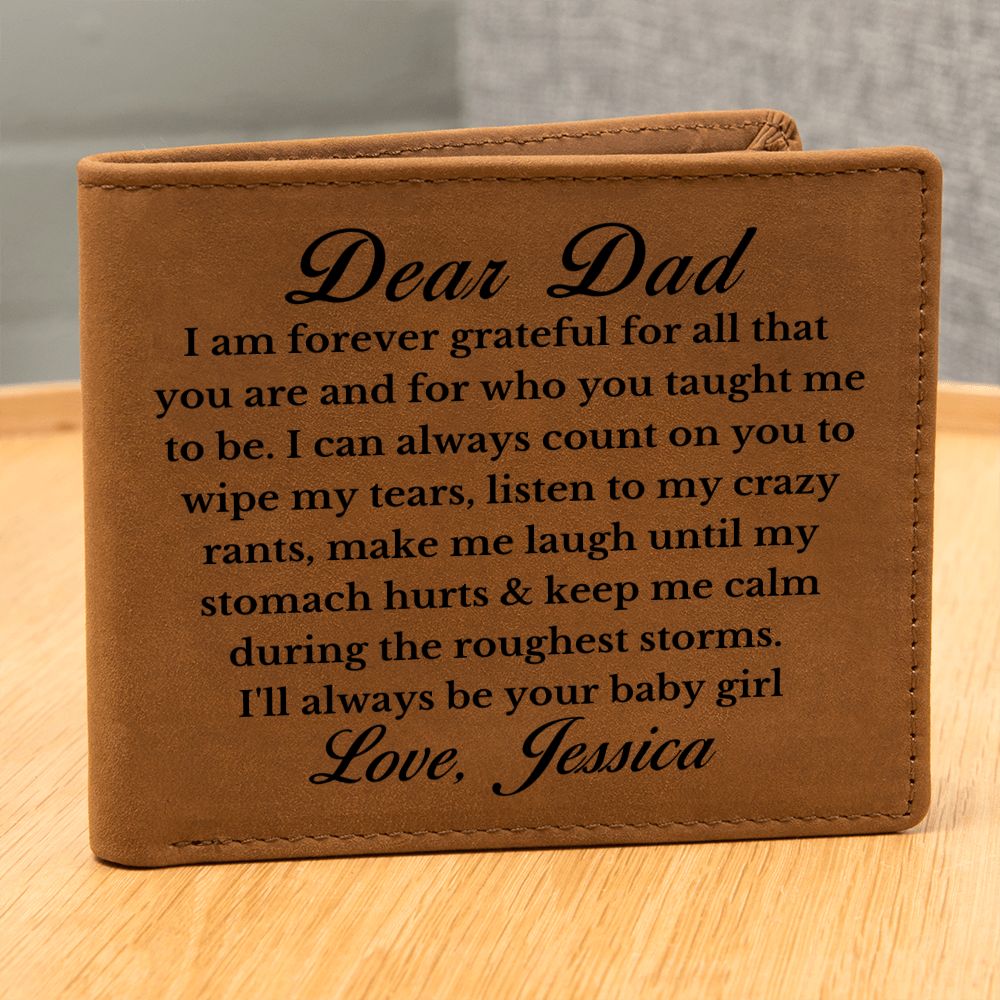 [Almost Sold Out] Personalized Dad Leather Wallet